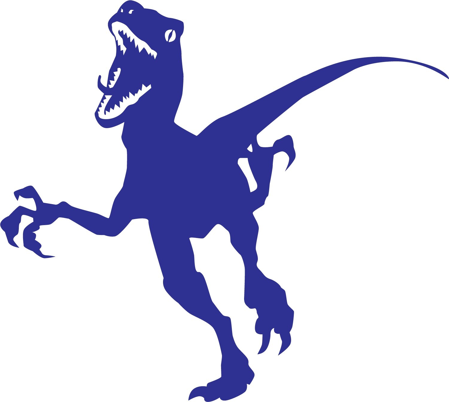 Dinosaur Velociraptor 5, Jurassic Period 4-21" wide Die Cut Vinyl Decal Sticker