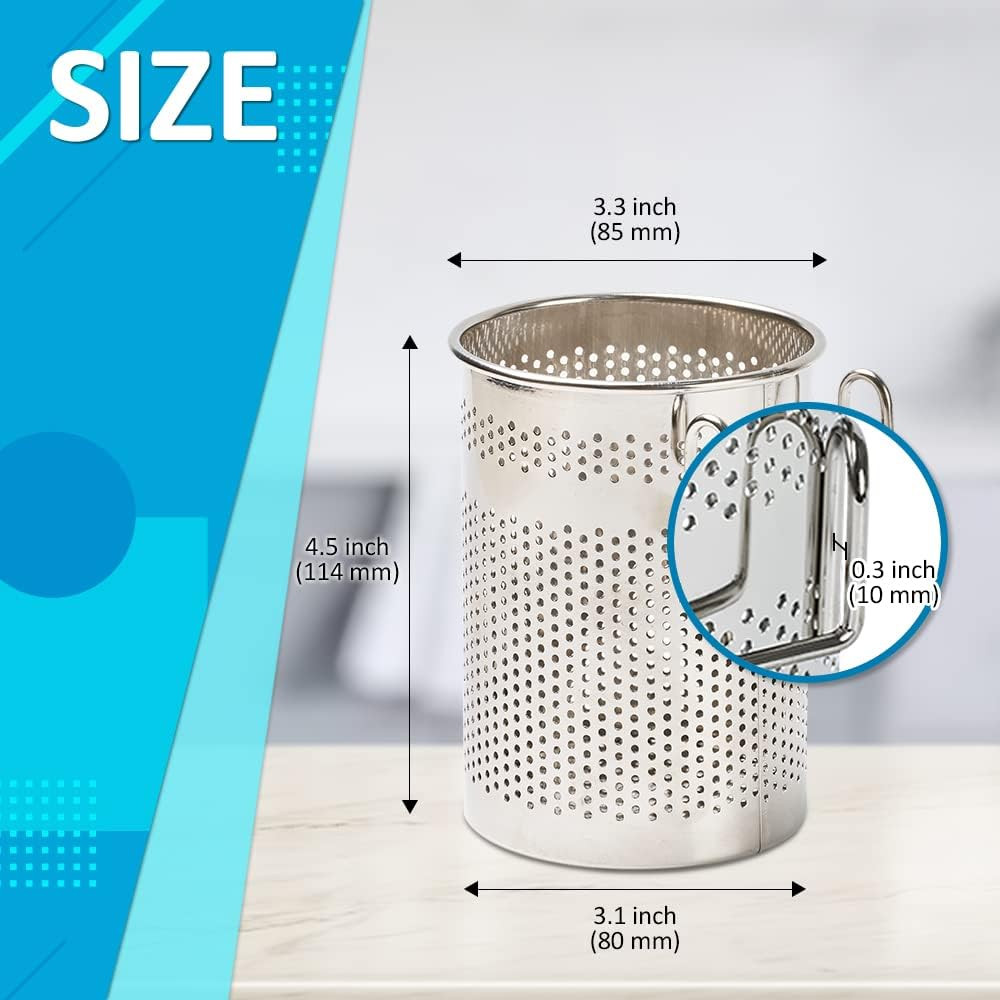 Silverware Drying Basket, Hanging Utensil Holder for Dish Rack, Very Small Stain