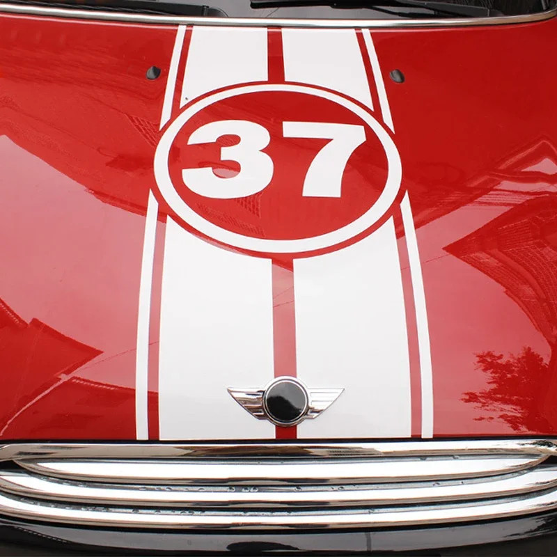 Aftermarket Hood & Rear Door Graphic Decal for Mini Cooper F55 (2015–2016) / F5