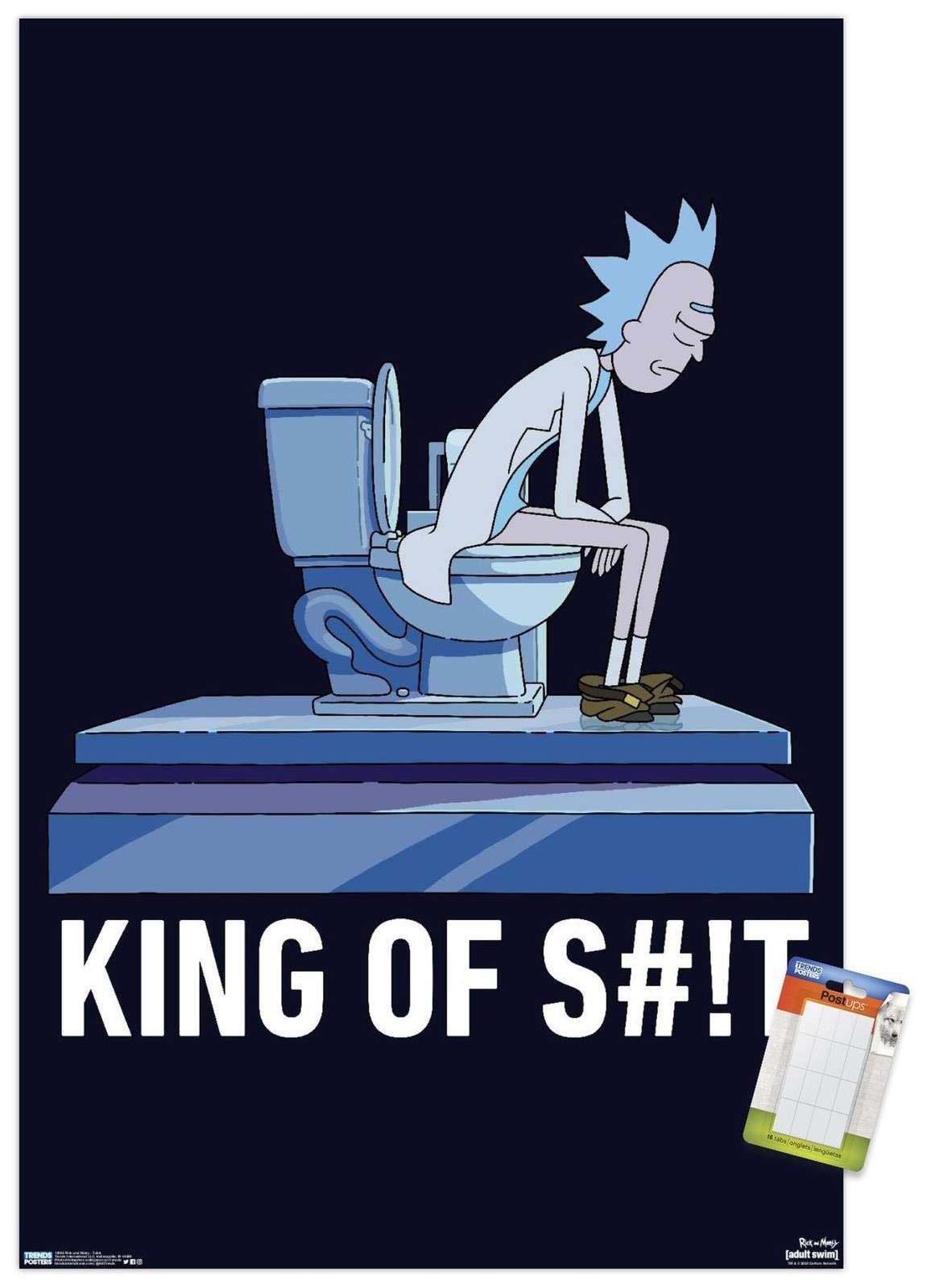 Trends International Rick And Morty – Toilet Wall Poster, 22.375" x 34", Post…
