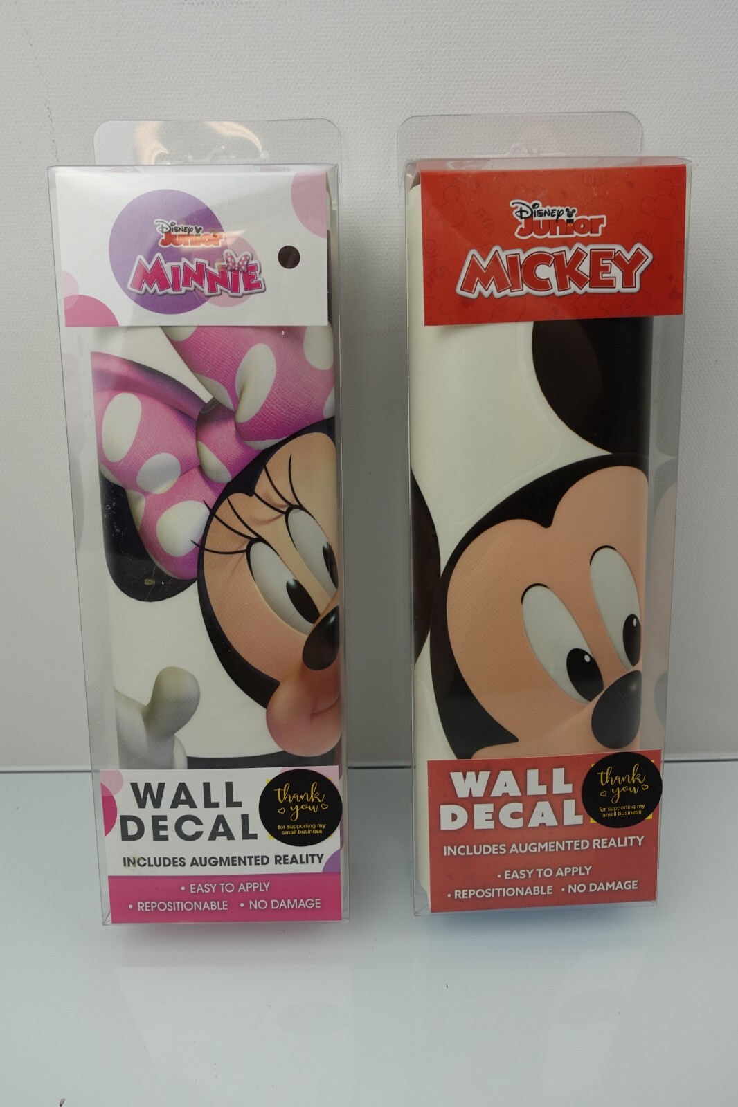 Disney Mickey Mouse and Minnie Mouse Wall Decal Decor Peel Stick Repositionable