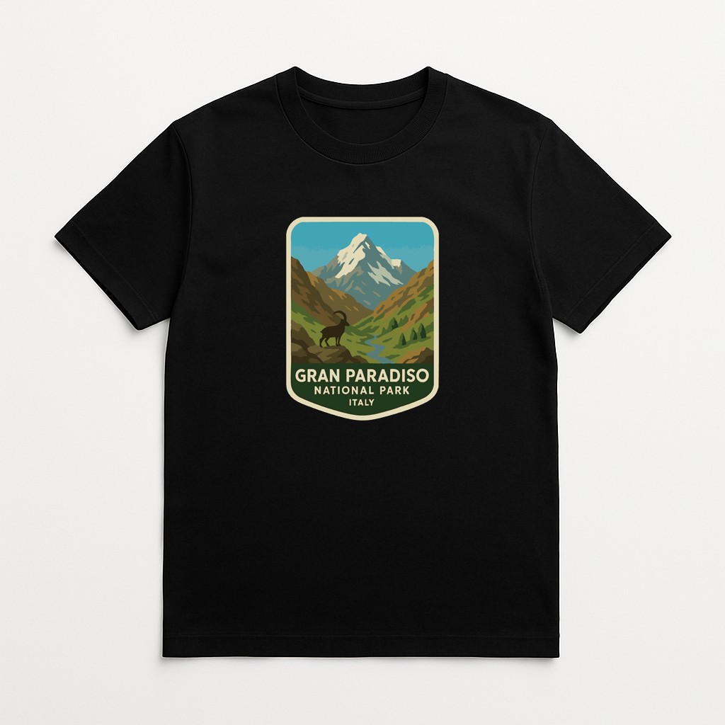 Gran Paradiso Italy Iron On Heat Transfer Vinyl HTV Die-Cut World National Parks