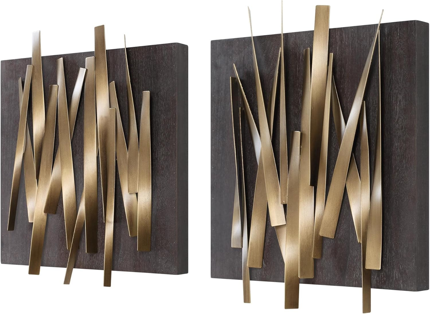 04382 Crosshatch – Wall Decor (Set of 2)-24 Inches Tall and 19.75 Inches Wide
