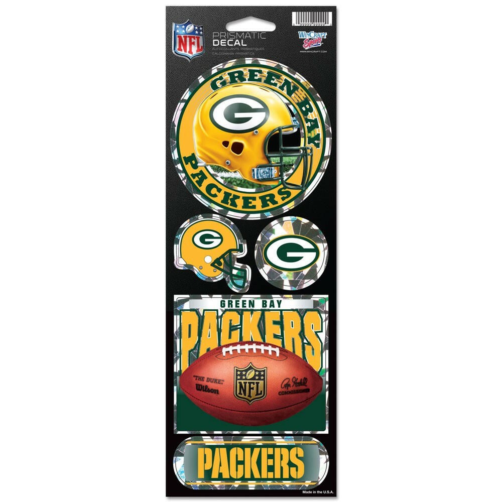 Green Bay Packers Prismatic Stickers