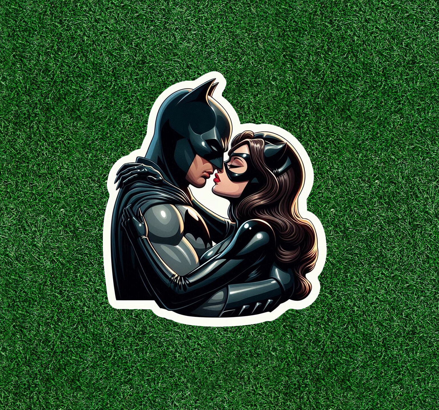 Batman kissing Catwoman vinyl sticker decal – Several Sizes Available