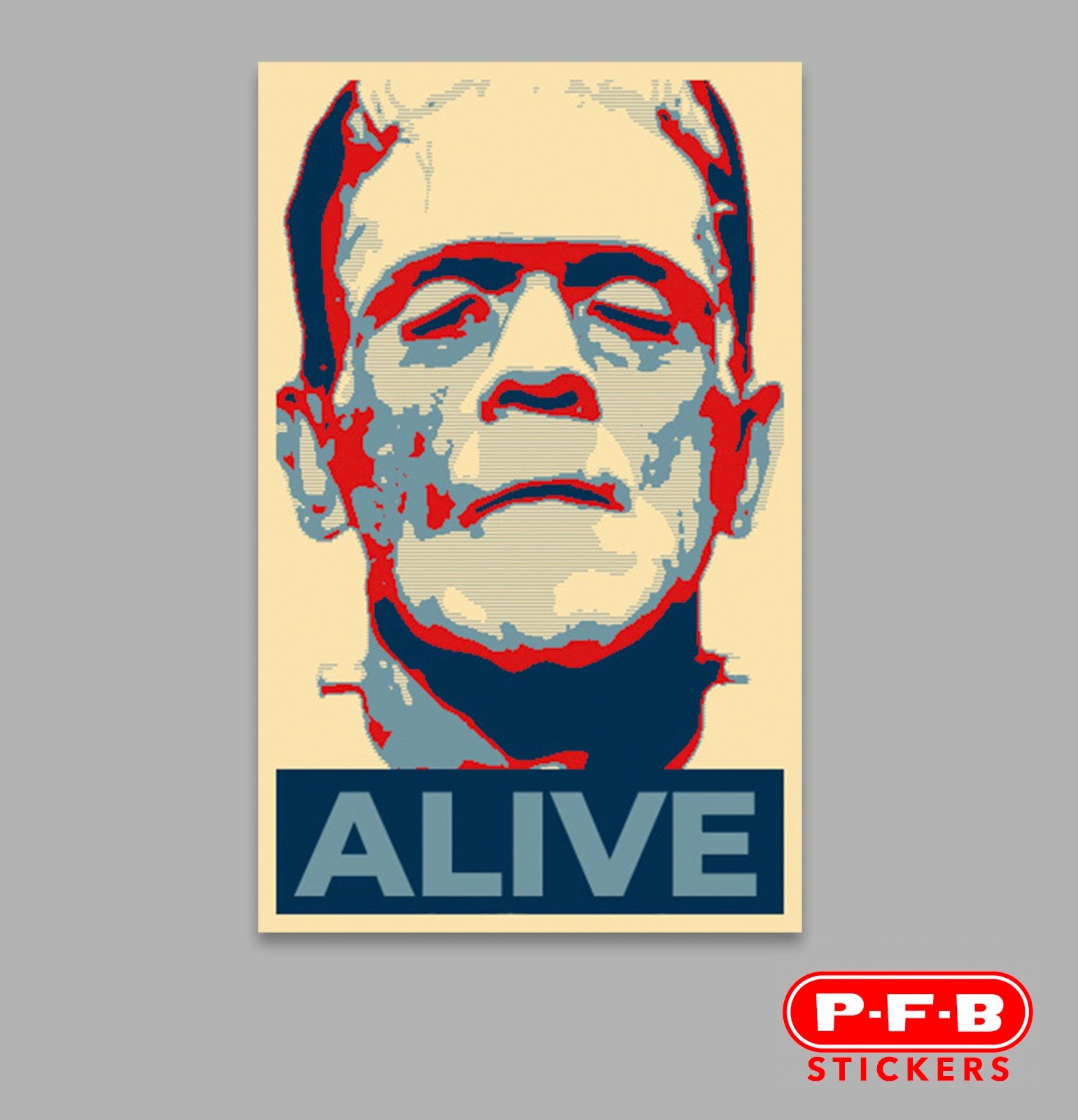 Frankenstein ALIVE 4” Sticker Universal Monsters Classic Horror Movies Decals