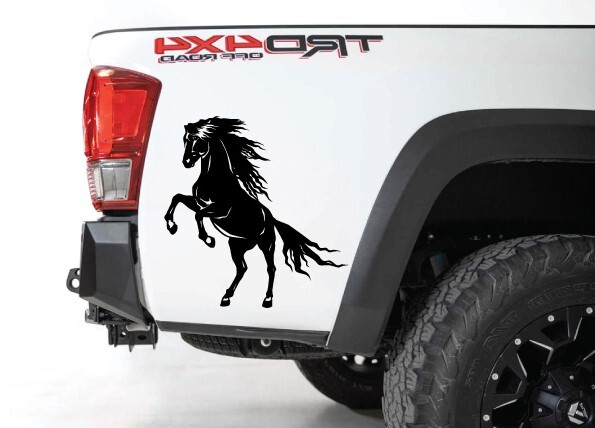 Horse Stallion Galloping #4, 4-21" Outdoor Die Cut Vinyl Decal Sticker