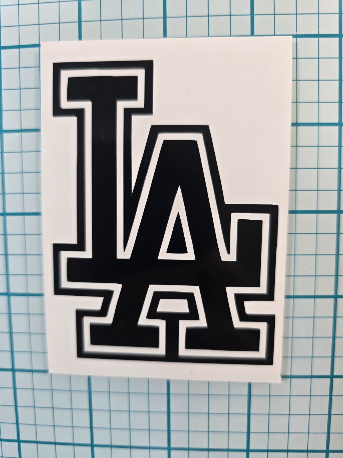 LA Dodgers LA Logo Vinyl Decal Windows Cars Trucks Laptops Lockers Starbucks Cup