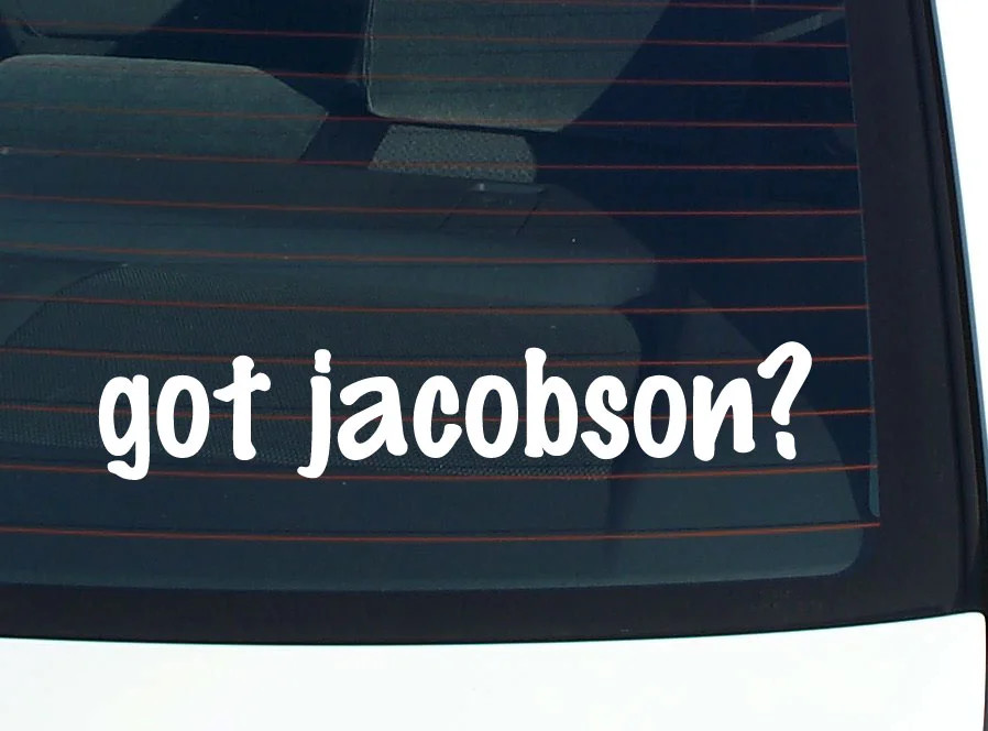 got jacobson? FUNNY VINYL CAR DECAL STICKER FAMILY LAST NAME