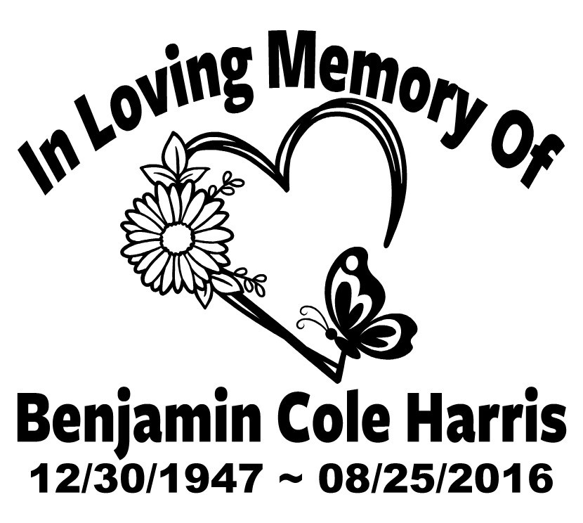In Loving Memory Decal Heart Flower Butterfly Floral Car Window Vinyl Sticker 05