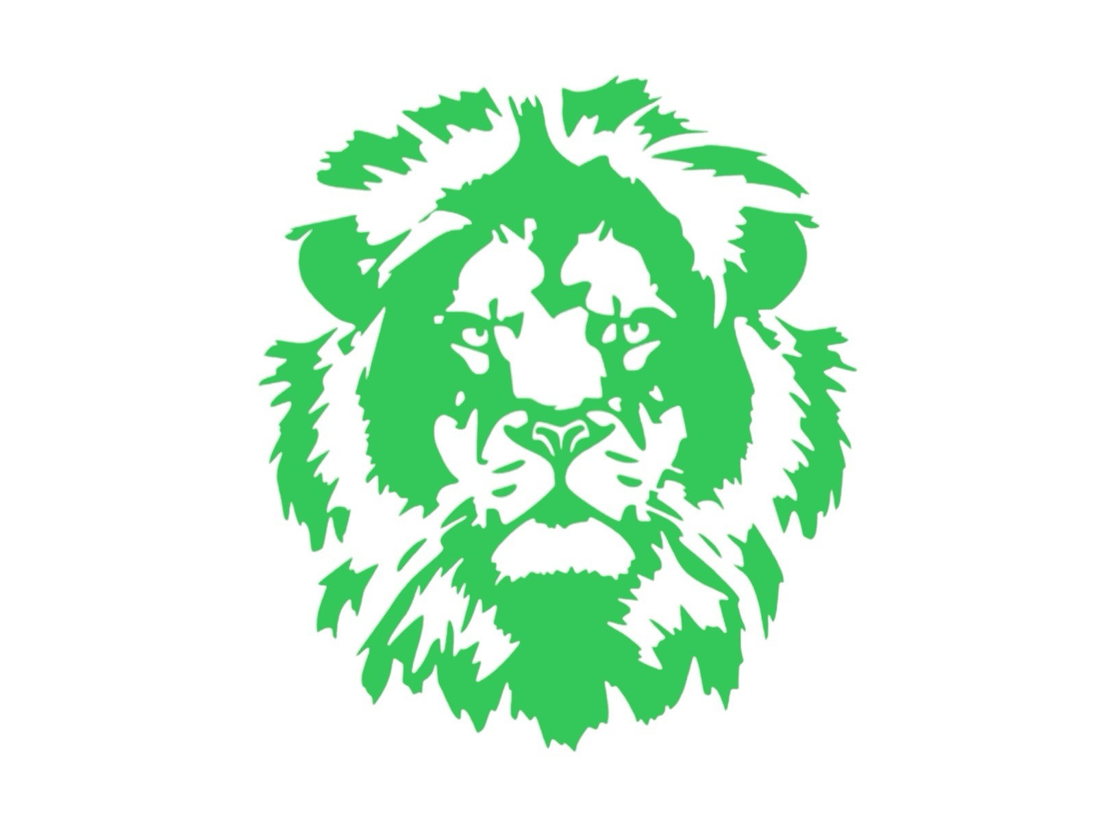 Lion face Decal for car Windows Laptops most Smooth Surfaces