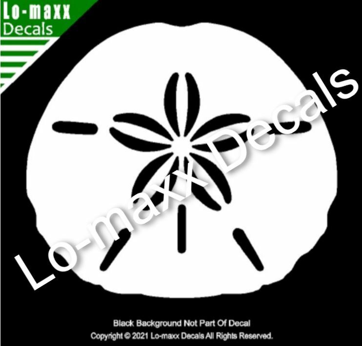 Sand Dollar Sea Life Seashore Ocean Beach Original Design Die Cut Vinyl Decal