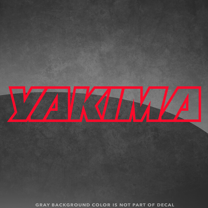Yakima Logo Vinyl Decal Window Sticker – Roof Rack Bike Fairing Carrier Mount