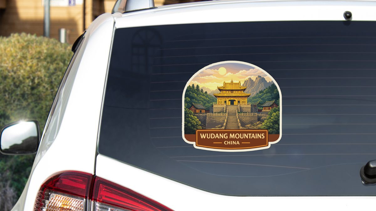 Wudang Mountains Taoist temples China Sticker Decal Vinyl Die-Cut World Heritage
