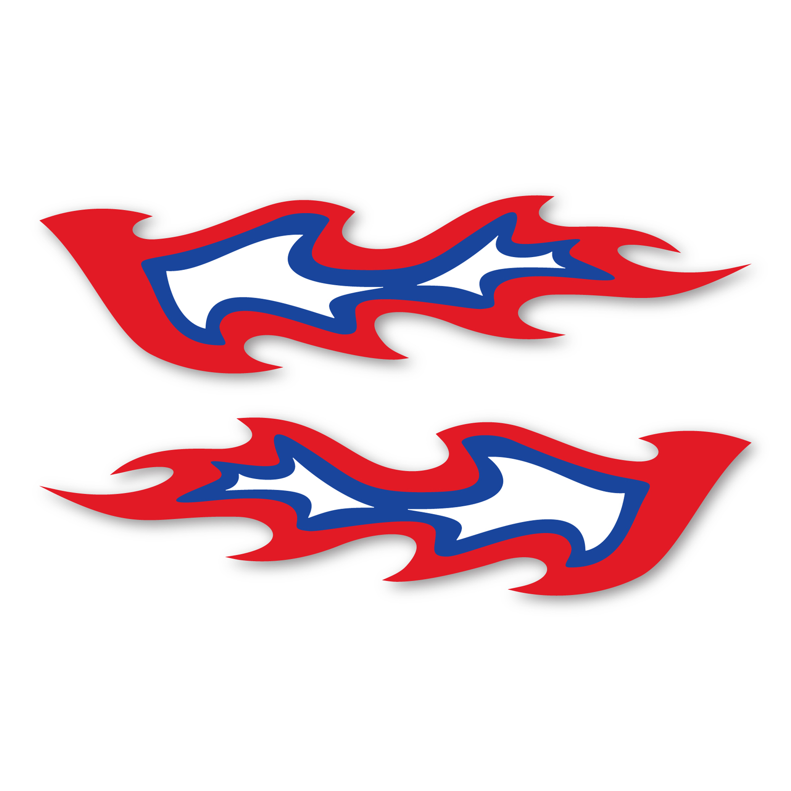 Three Color Flames Taurus Design Magnet