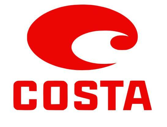 Costa Del Mar with Writing -Decal Logo Sticker