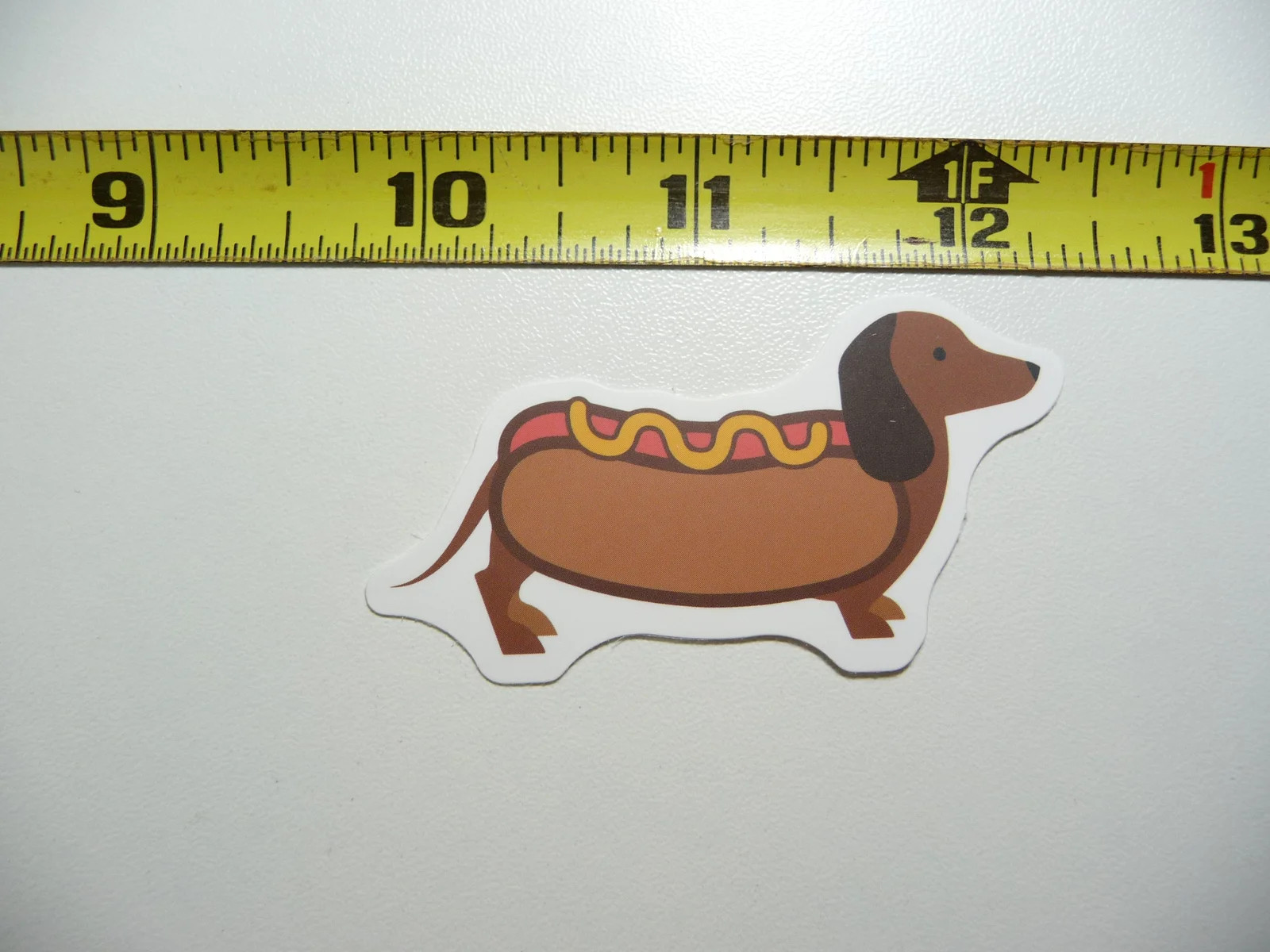 DACHSHUND STANDING HOTDOG SMALL STICKER DECAL DOG PET DOXIE WIENER LOVE LOVER