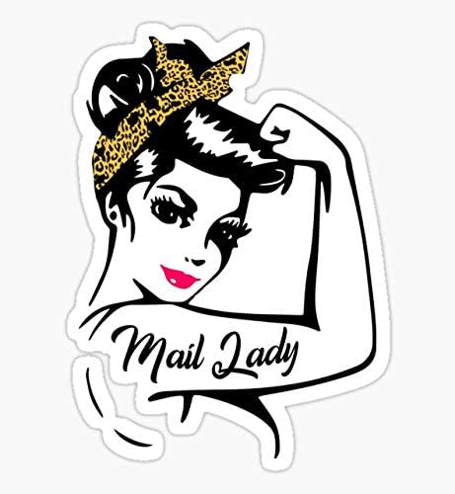 5" Leopard Rosie Postal Worker Ballot Voting by Mail Vinyl Bumper Sticker