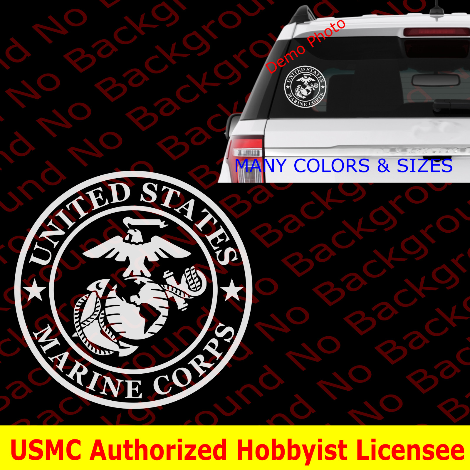 USMC EGA Marines Vinyl Die Cut Decal Sticker for Semper Fi Veteran Retired AY47