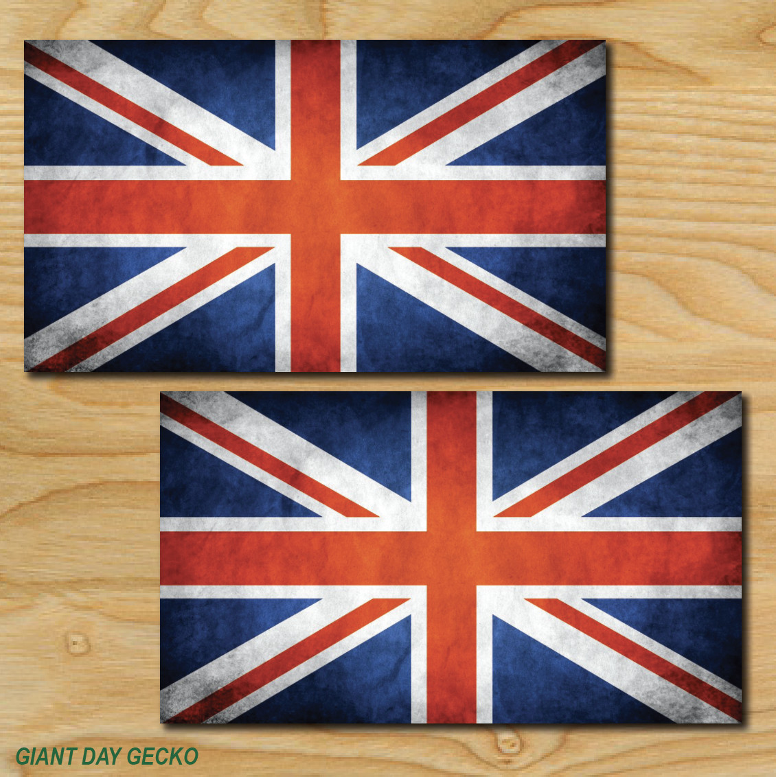 (2) TWO UK FLAG Vinyl Decal Sticker For Car Laptop Skateboard NEW United Kingdom