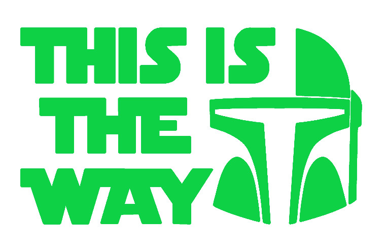 MANDALORIAN, THIS IS THE WAY, STAR WARS, Decal Stickers for Car, Laptop, Tablet