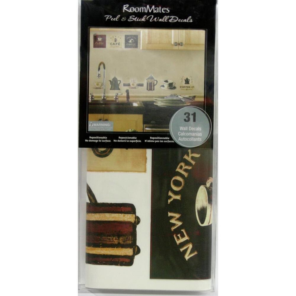 COFFEE HOUSE 31 BiG Wall Stickers Room Decor Kitchen Labels Cups Pot Sign Decals