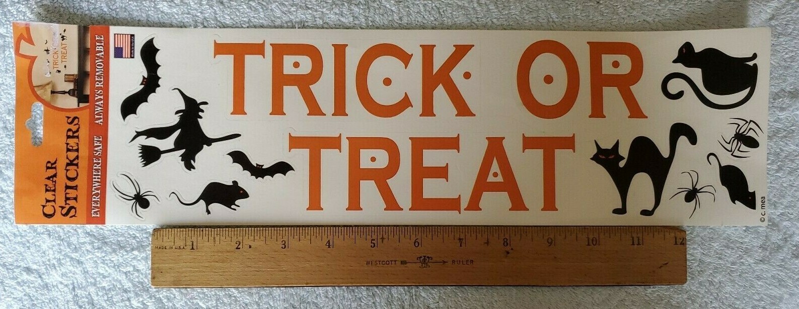 7 Sheets of The Peel People Removable Halloween Stickers