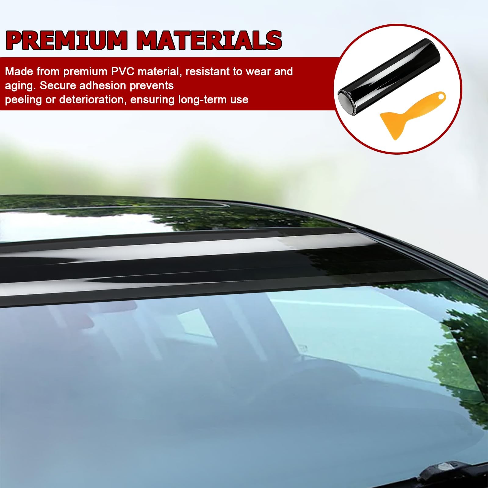 Car Windshield Banner Sticker Decal,Front Window Tint Strip,Sun Strip for Car…