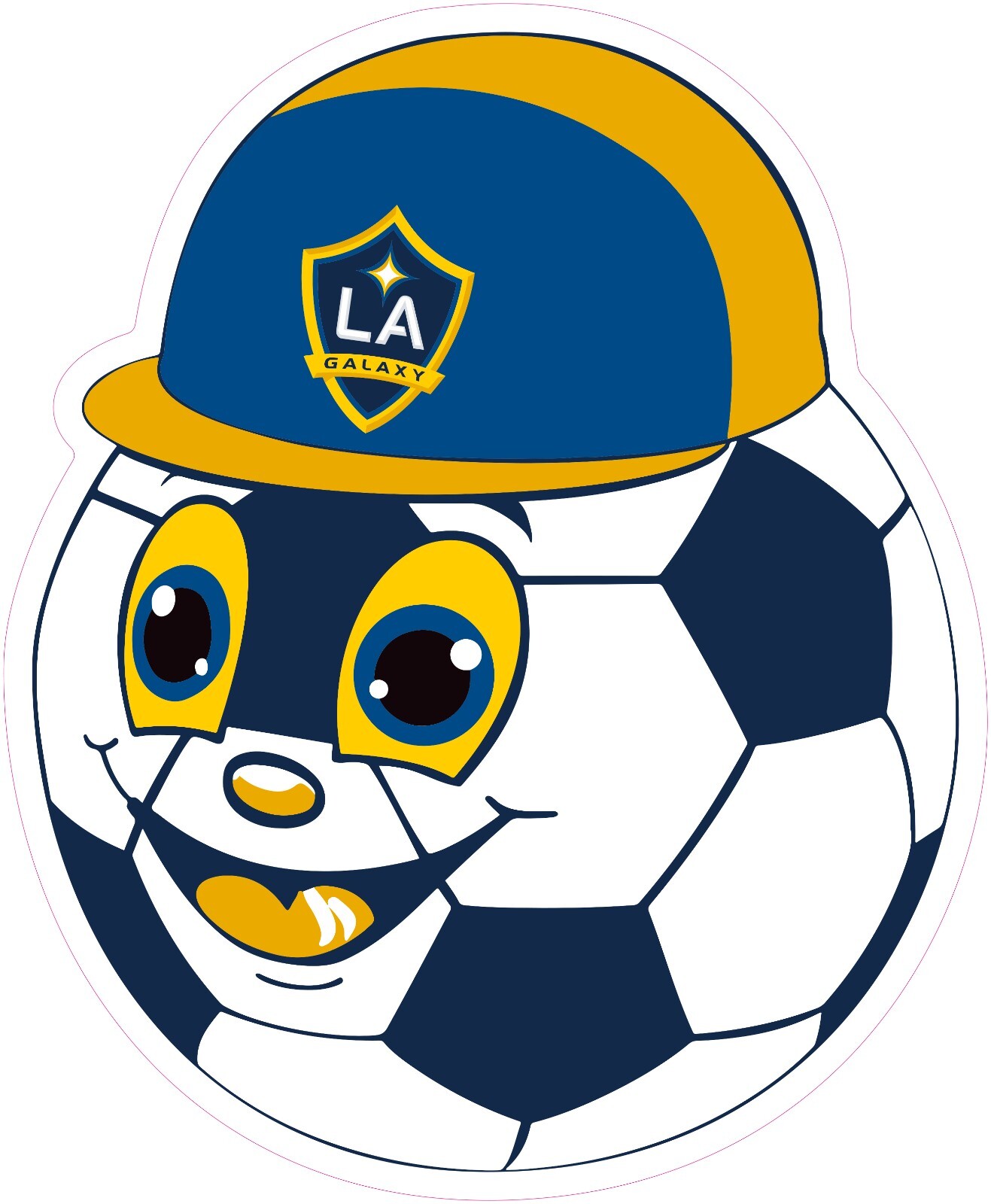 Los Angeles Galaxy Soccer Vinyl Decal Sticker Car Truck Bumper Laptop Mug