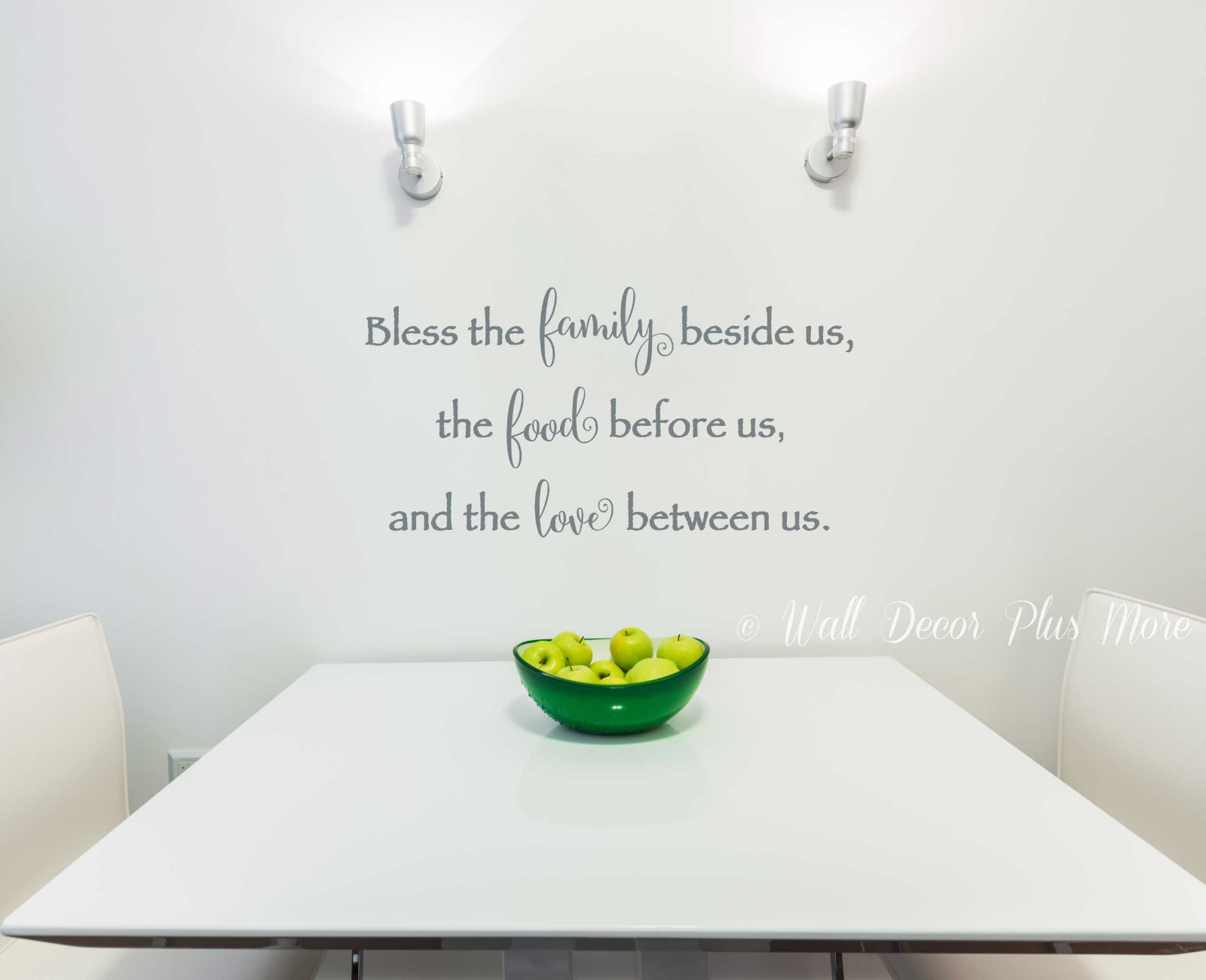 Bless the Food Family Love Amen Wall Decal Lettering Home Decor Kitchen Saying