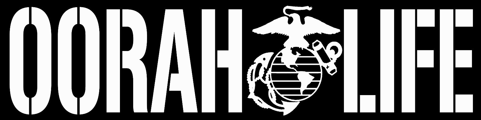 OoRah Life Vinyl Decal United States Marine Corps USMC Sticker Car Military EGA