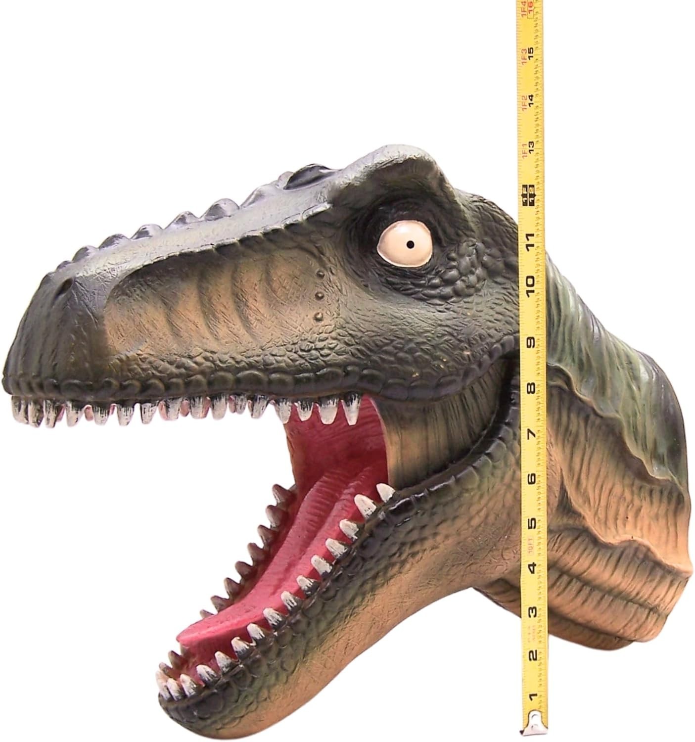 Unique T-Rex Head Wall Sculpture – Fun and Bold Indoor Dinosaur Decor – 17.25"