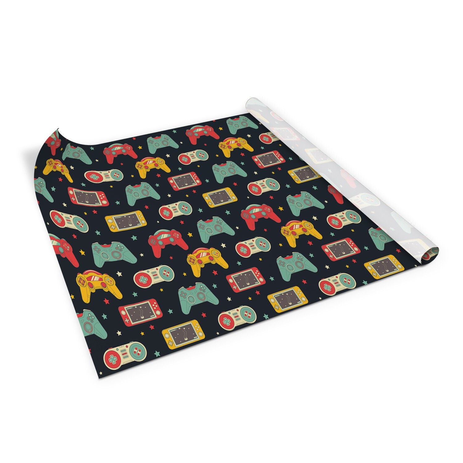 Worktop Covering Stickers Self Adhesive Vinyl Wrap Retro controllers 100×50
