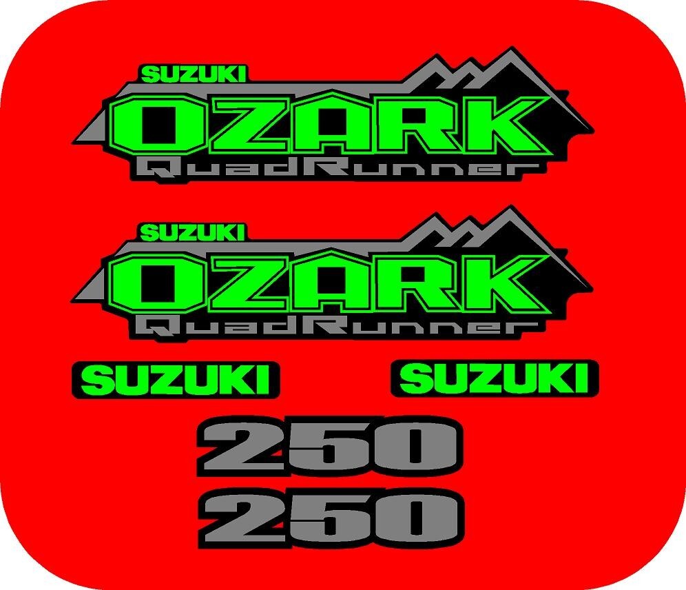Suzuki Ozark Decal LT-F 250 ATV Tank Sticker Graphic King Quad QuadRunner LTA
