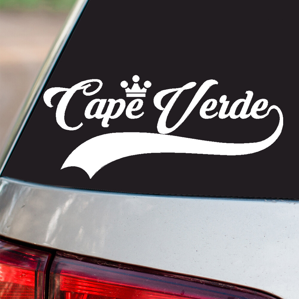 Cape Verde Sticker Country Pride all sizes chrome and regular vinyl colors