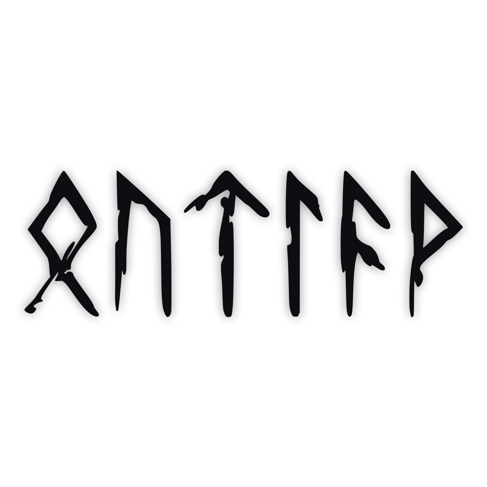 Outlaw Rune Decal V2 Elder Futhark Viking Vinyl Sticker Norse Symbol 20 Colors