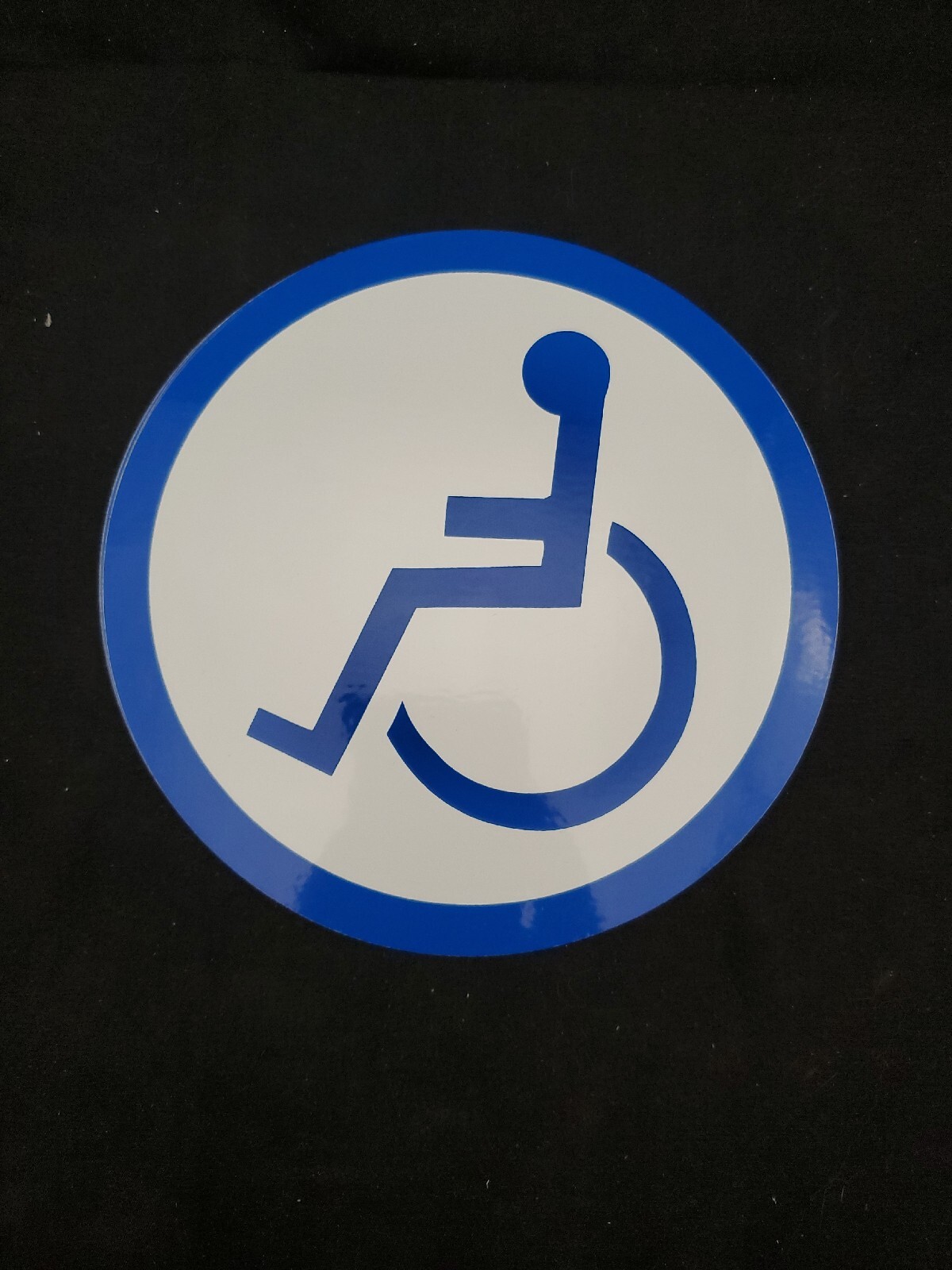 Qty 6 — 6.5" WHEELCHAIR HANDICAP STICKERS