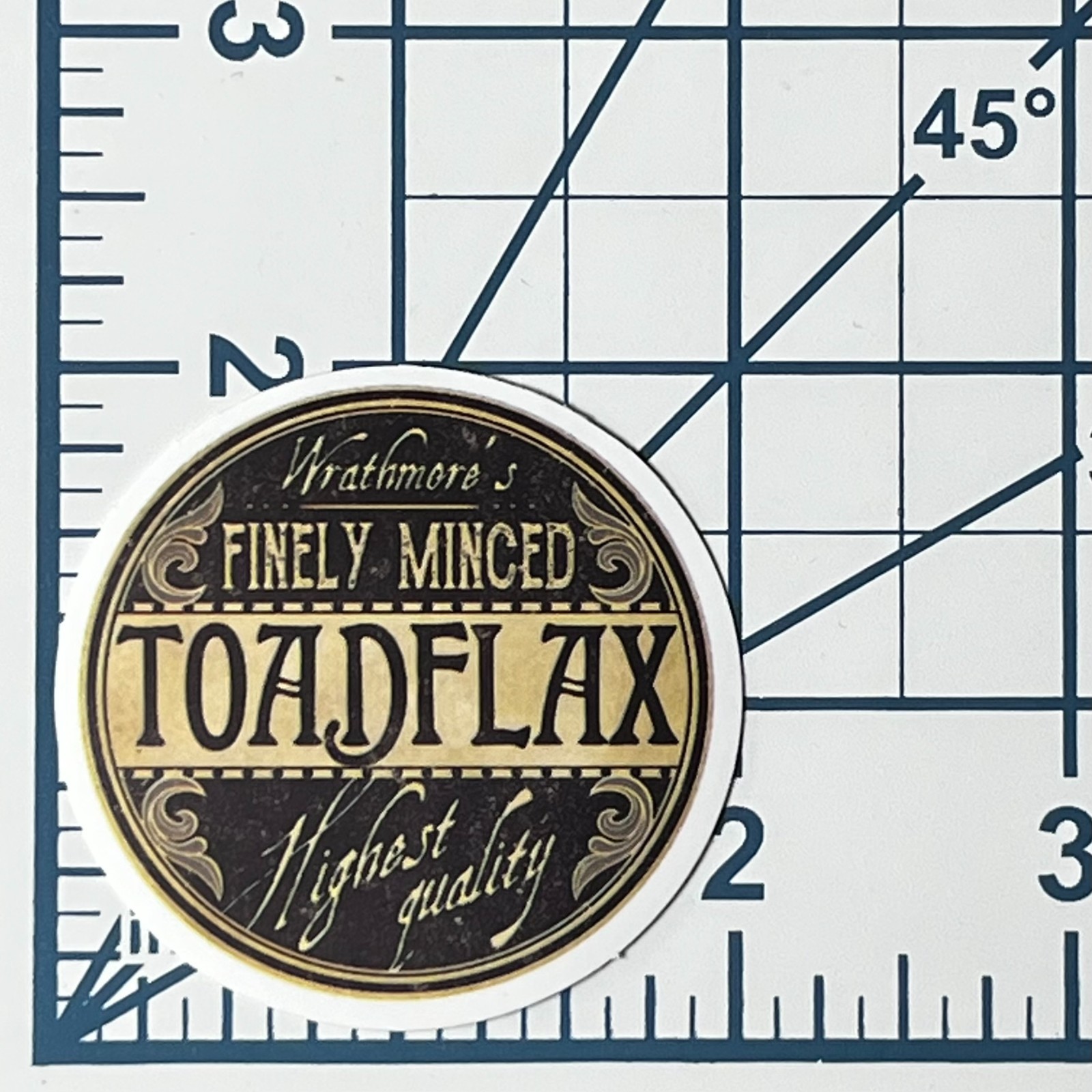 Vintage Toadflax Potion Label Sticker Apothecary Fantasy Aesthetic Vinyl Decal