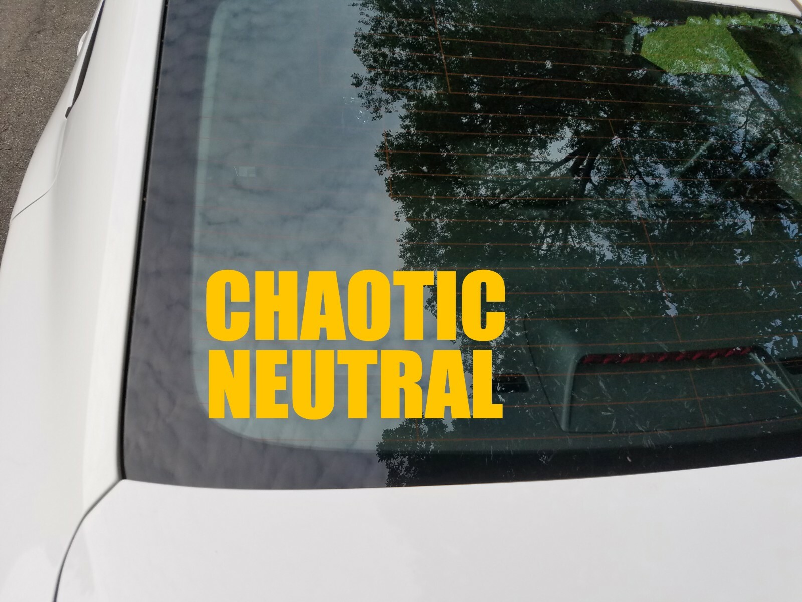 Chaotic Neutral Vinyl Sticker – RPG Role Playing Character Alignment V2 – Decal