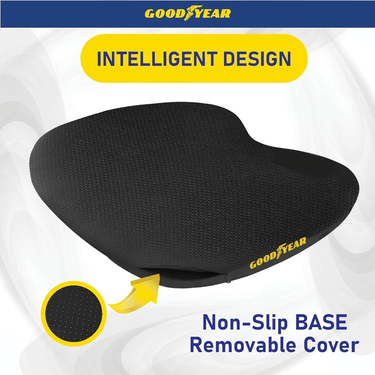 Memory Foam Car Seat Cushion – Gel Seat Cushions for Office Chairs, Tailbone