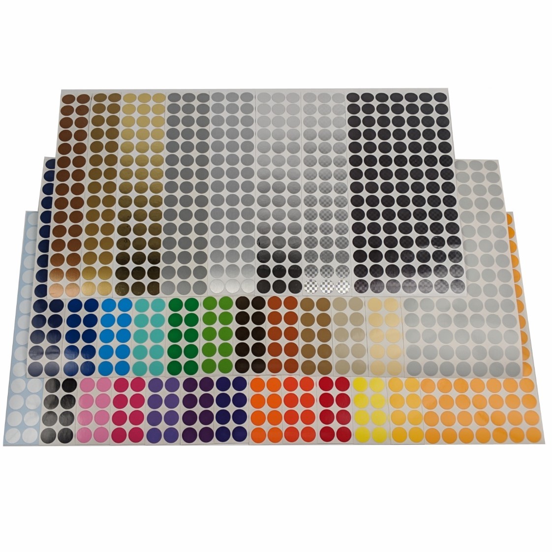 Color Coding Dot Labels 1/2 inch Round Stickers 105 pack Indoor/Outdoor Vinyl