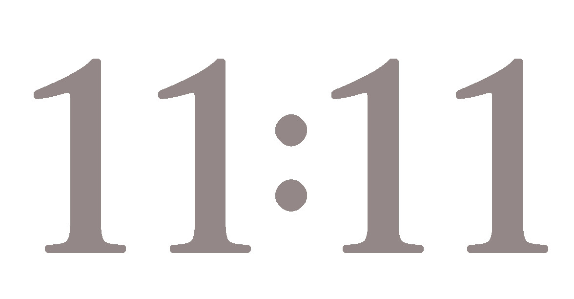11:11 ANGEL NUMBER, NUMEROLOGY, Decal Stickers for Cars, Window, Laptop, Tablet.