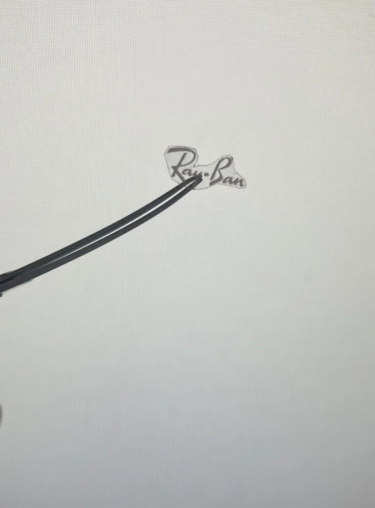 Ray Ban SMALL TRANSPARENT Sticker – Qty1 – (Tracked delivery – UK Only)