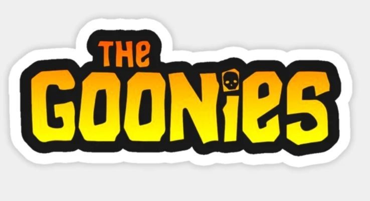 The Goonies ~ 80s Movie Logo Vinyl Sticker – Retro Cult Classic