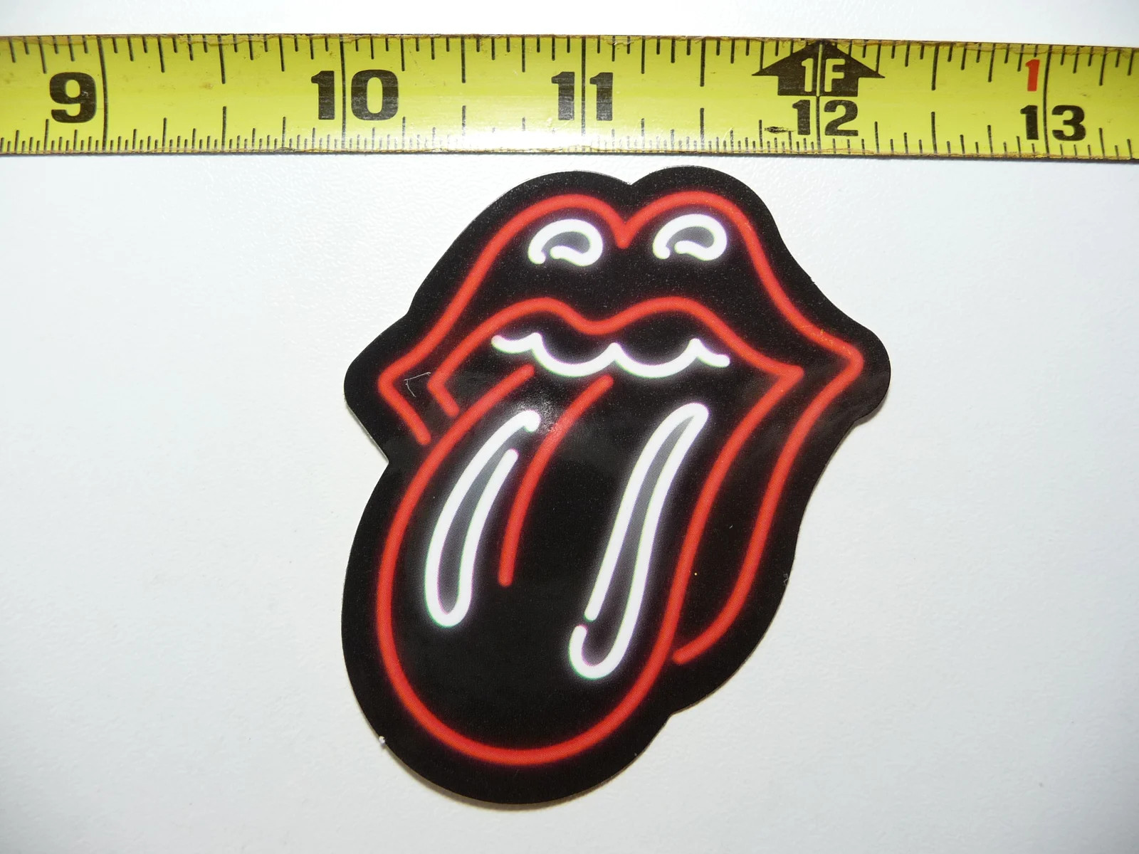 FUNNY TONGUE STICKING NEON STYLE SMALL STICKER DECAL COLORFUL FUNNY
