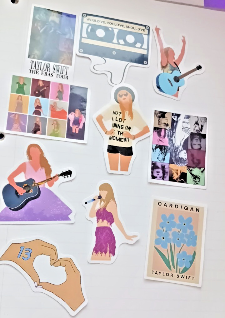 Taylor Swift Stickers 10 pcs. Party Favors , Water Bottle, Decor, Music FAN #4