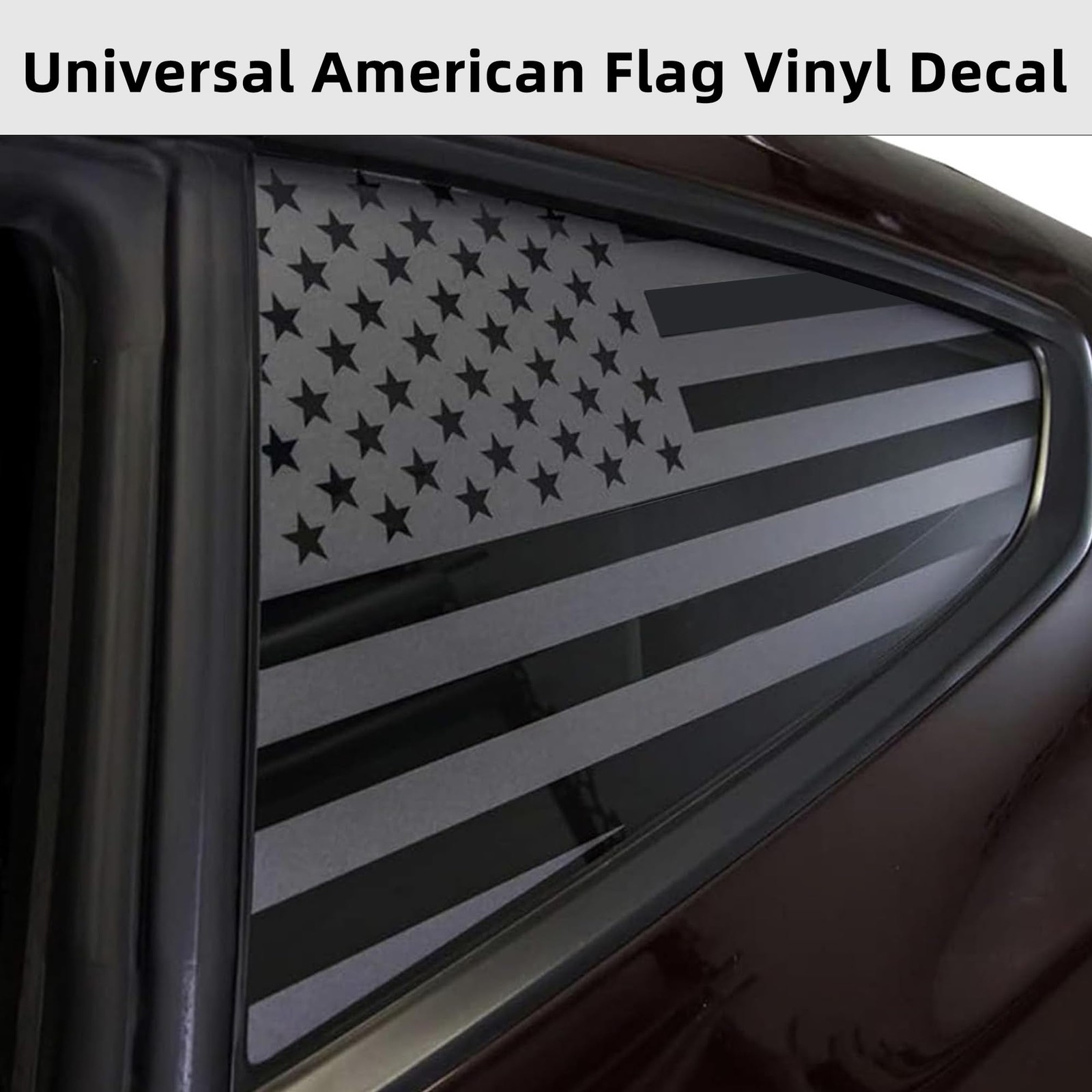 Rear Quarter Window American Flag Decal Car SUV Trucks, Universal Matte Back USA
