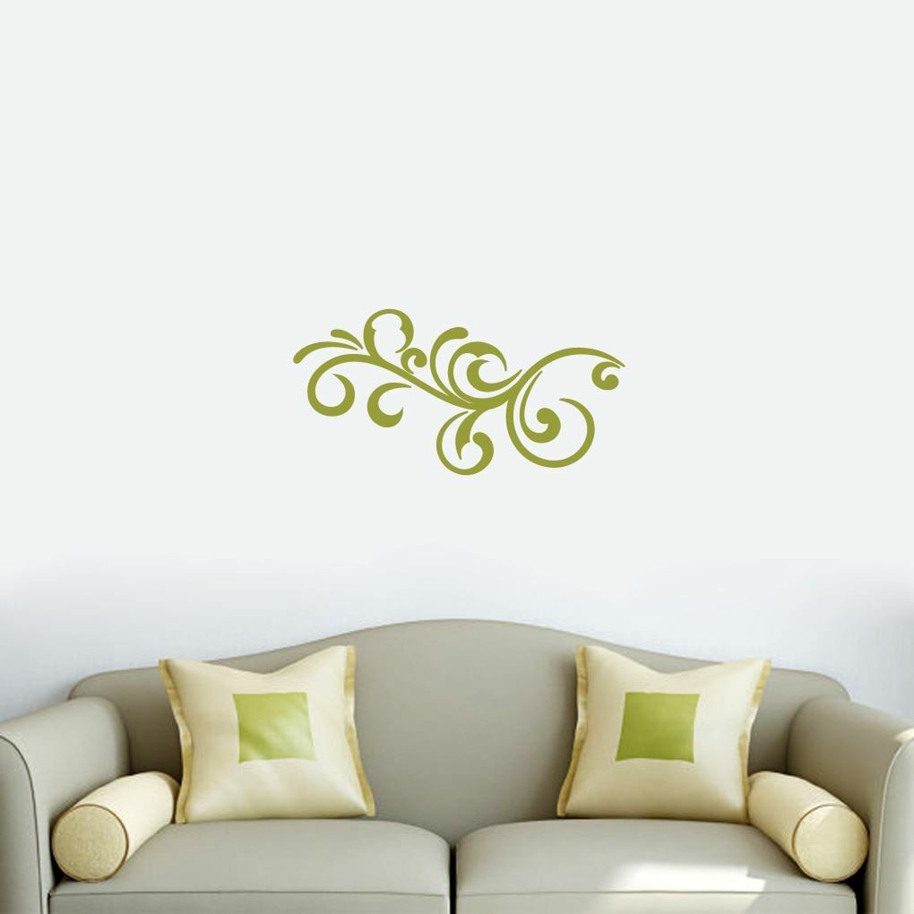 Decorative Scroll Flourish Wall Decal – Wall Accents, Shapes, Vinyl Wall Art