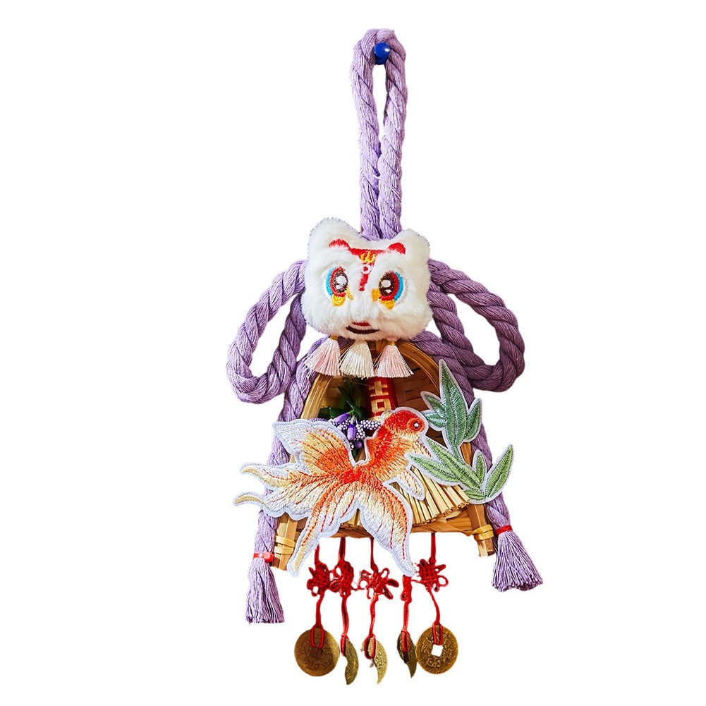 CNY Hanging Ornament New Year Celebrations Intricate Embroidery Classic Patterns