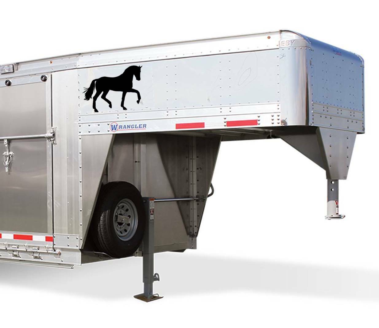 Dressage Horse Decals Stickers OS 156 (12" – 2 decal set) warmblood horses